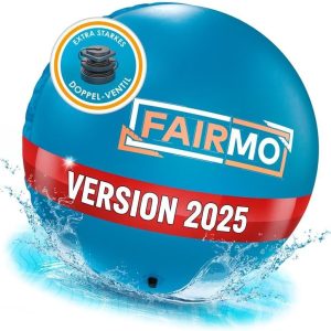 FAIRMO 3M Poolkissen Winter XXL (rund) - Aufblasbares Luftkissen für sichere Poolabdeckung im Winter