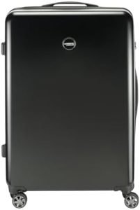 Princess Traveller PT01 Deluxe Reisekoffer in Pitch Black – Stilvoll, geräumig und ideal für jede Reise!